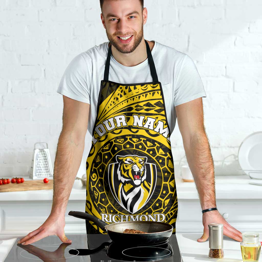 Personalized Richmond Tigers Polynesian Apron Tribal Chest and Sleeve Tattoo Heritage Warrior