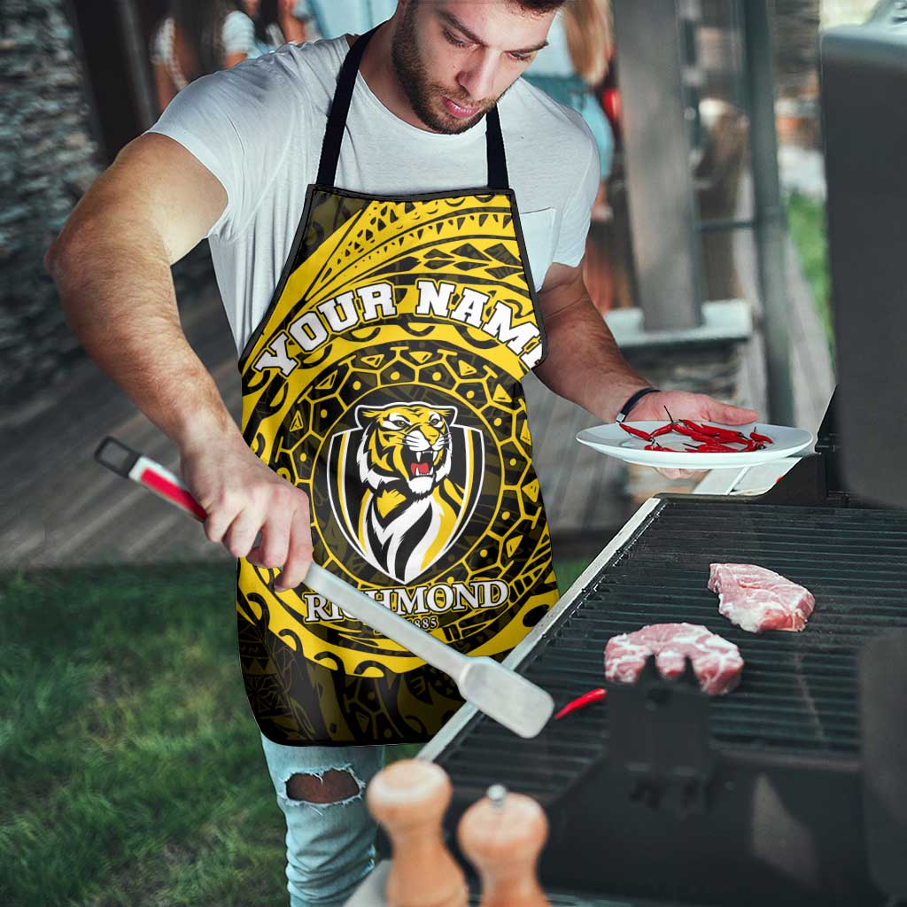 Personalized Richmond Tigers Polynesian Apron Tribal Chest and Sleeve Tattoo Heritage Warrior