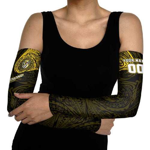 Personalized Richmond Tigers Polynesian Arm Sleeves Tribal Chest and Sleeve Tattoo Heritage Warrior