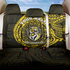 Personalized Richmond Tigers Polynesian Back Car Seat Cover Tribal Chest and Sleeve Tattoo Heritage Warrior