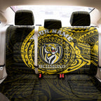 Personalized Richmond Tigers Polynesian Back Car Seat Cover Tribal Chest and Sleeve Tattoo Heritage Warrior