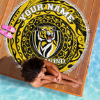 Personalized Richmond Tigers Polynesian Beach Blanket Tribal Chest and Sleeve Tattoo Heritage Warrior
