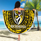 Personalized Richmond Tigers Polynesian Beach Blanket Tribal Chest and Sleeve Tattoo Heritage Warrior