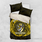 Personalized Richmond Tigers Polynesian Bedding Set Tribal Chest and Sleeve Tattoo Heritage Warrior