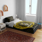 Personalized Richmond Tigers Polynesian Bedding Set Tribal Chest and Sleeve Tattoo Heritage Warrior