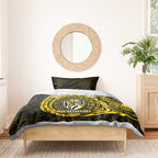 Personalized Richmond Tigers Polynesian Bedding Set Tribal Chest and Sleeve Tattoo Heritage Warrior
