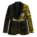 Personalized Richmond Tigers Polynesian Blazer Tribal Chest and Sleeve Tattoo Heritage Warrior