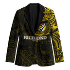 Personalized Richmond Tigers Polynesian Blazer Tribal Chest and Sleeve Tattoo Heritage Warrior