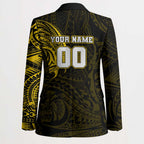Personalized Richmond Tigers Polynesian Blazer Tribal Chest and Sleeve Tattoo Heritage Warrior