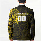Personalized Richmond Tigers Polynesian Blazer Tribal Chest and Sleeve Tattoo Heritage Warrior