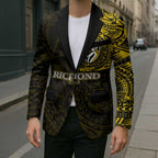Personalized Richmond Tigers Polynesian Blazer Tribal Chest and Sleeve Tattoo Heritage Warrior