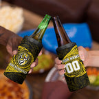 Personalized Richmond Tigers Polynesian 4 in 1 Can Cooler Tumbler Tribal Chest and Sleeve Tattoo Heritage Warrior