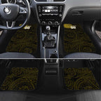 Personalized Richmond Tigers Polynesian Car Mats Tribal Chest and Sleeve Tattoo Heritage Warrior