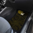 Personalized Richmond Tigers Polynesian Car Mats Tribal Chest and Sleeve Tattoo Heritage Warrior