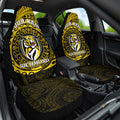 Personalized Richmond Tigers Polynesian Car Seat Cover Tribal Chest and Sleeve Tattoo Heritage Warrior