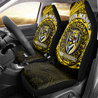 Personalized Richmond Tigers Polynesian Car Seat Cover Tribal Chest and Sleeve Tattoo Heritage Warrior