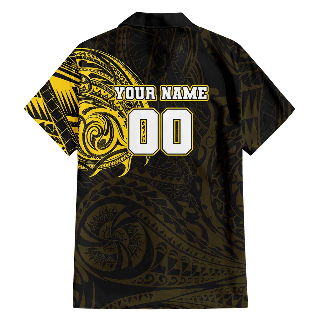 Personalized Richmond Tigers Polynesian Family Matching Off Shoulder Maxi Dress and Hawaiian Shirt Tribal Chest and Sleeve Tattoo Heritage Warrior