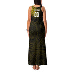 Personalized Richmond Tigers Polynesian Family Matching Tank Maxi Dress and Hawaiian Shirt Tribal Chest and Sleeve Tattoo Heritage Warrior