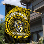 Personalized Richmond Tigers Polynesian Garden Flag Tribal Chest and Sleeve Tattoo Heritage Warrior