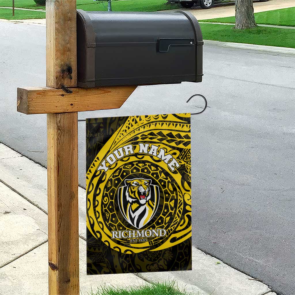 Personalized Richmond Tigers Polynesian Garden Flag Tribal Chest and Sleeve Tattoo Heritage Warrior