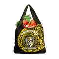 Personalized Richmond Tigers Polynesian Grocery Bag Tribal Chest and Sleeve Tattoo Heritage Warrior