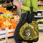 Personalized Richmond Tigers Polynesian Grocery Bag Tribal Chest and Sleeve Tattoo Heritage Warrior