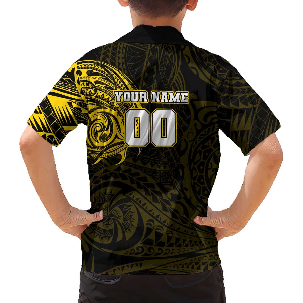 Personalized Richmond Tigers Polynesian Hawaiian Shirt Tribal Chest and Sleeve Tattoo Heritage Warrior
