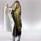 Personalized Richmond Tigers Polynesian Hooded Blanket Tribal Chest and Sleeve Tattoo Heritage Warrior