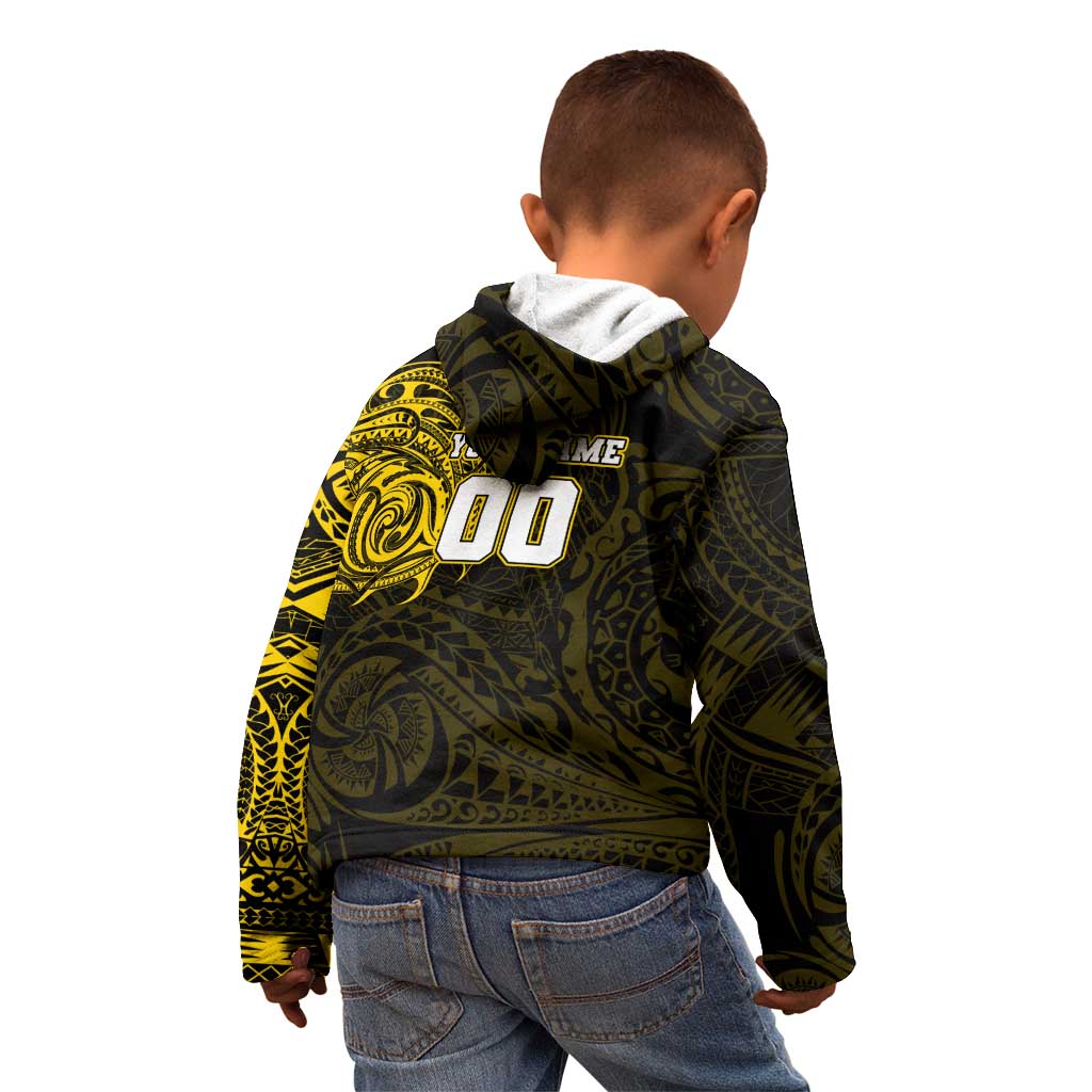 Personalized Richmond Tigers Polynesian Kid Hoodie Tribal Chest and Sleeve Tattoo Heritage Warrior