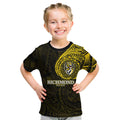 Personalized Richmond Tigers Polynesian Kid T Shirt Tribal Chest and Sleeve Tattoo Heritage Warrior