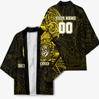 Personalized Richmond Tigers Polynesian Kimono Tribal Chest and Sleeve Tattoo Heritage Warrior