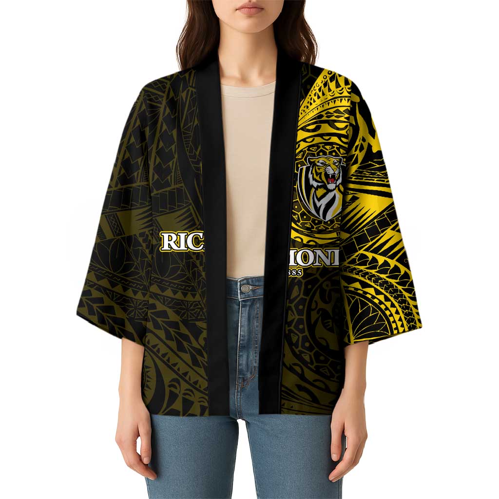 Personalized Richmond Tigers Polynesian Kimono Tribal Chest and Sleeve Tattoo Heritage Warrior