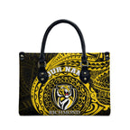 Personalized Richmond Tigers Polynesian Leather Bag Tribal Chest and Sleeve Tattoo Heritage Warrior