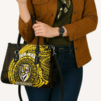 Personalized Richmond Tigers Polynesian Leather Bag Tribal Chest and Sleeve Tattoo Heritage Warrior