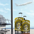 Personalized Richmond Tigers Polynesian Luggage Cover Tribal Chest and Sleeve Tattoo Heritage Warrior