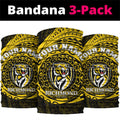 Personalized Richmond Tigers Polynesian Neck Gaiter Tribal Chest and Sleeve Tattoo Heritage Warrior