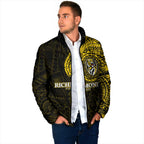 Personalized Richmond Tigers Polynesian Padded Jacket Tribal Chest and Sleeve Tattoo Heritage Warrior