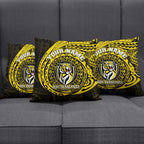 Personalized Richmond Tigers Polynesian Pillow Cover Tribal Chest and Sleeve Tattoo Heritage Warrior