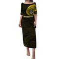 Personalized Richmond Tigers Polynesian Puletasi Tribal Chest and Sleeve Tattoo Heritage Warrior
