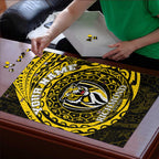 Personalized Richmond Tigers Polynesian Puzzle Tribal Chest and Sleeve Tattoo Heritage Warrior