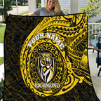 Personalized Richmond Tigers Polynesian Quilt Tribal Chest and Sleeve Tattoo Heritage Warrior