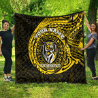 Personalized Richmond Tigers Polynesian Quilt Tribal Chest and Sleeve Tattoo Heritage Warrior