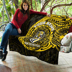 Personalized Richmond Tigers Polynesian Quilt Tribal Chest and Sleeve Tattoo Heritage Warrior