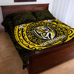 Personalized Richmond Tigers Polynesian Quilt Bed Set Tribal Chest and Sleeve Tattoo Heritage Warrior