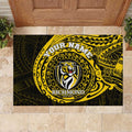 Personalized Richmond Tigers Polynesian Rubber Doormat Tribal Chest and Sleeve Tattoo Heritage Warrior