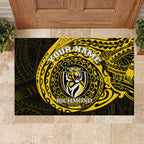 Personalized Richmond Tigers Polynesian Rubber Doormat Tribal Chest and Sleeve Tattoo Heritage Warrior
