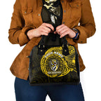 Personalized Richmond Tigers Polynesian Shoulder Handbag Tribal Chest and Sleeve Tattoo Heritage Warrior