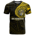 Personalized Richmond Tigers Polynesian T Shirt Tribal Chest and Sleeve Tattoo Heritage Warrior