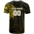 Personalized Richmond Tigers Polynesian T Shirt Tribal Chest and Sleeve Tattoo Heritage Warrior