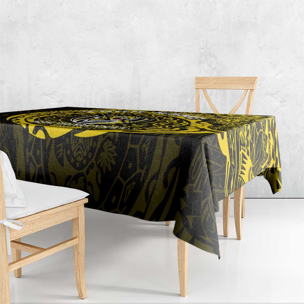 Personalized Richmond Tigers Polynesian Tablecloth Tribal Chest and Sleeve Tattoo Heritage Warrior